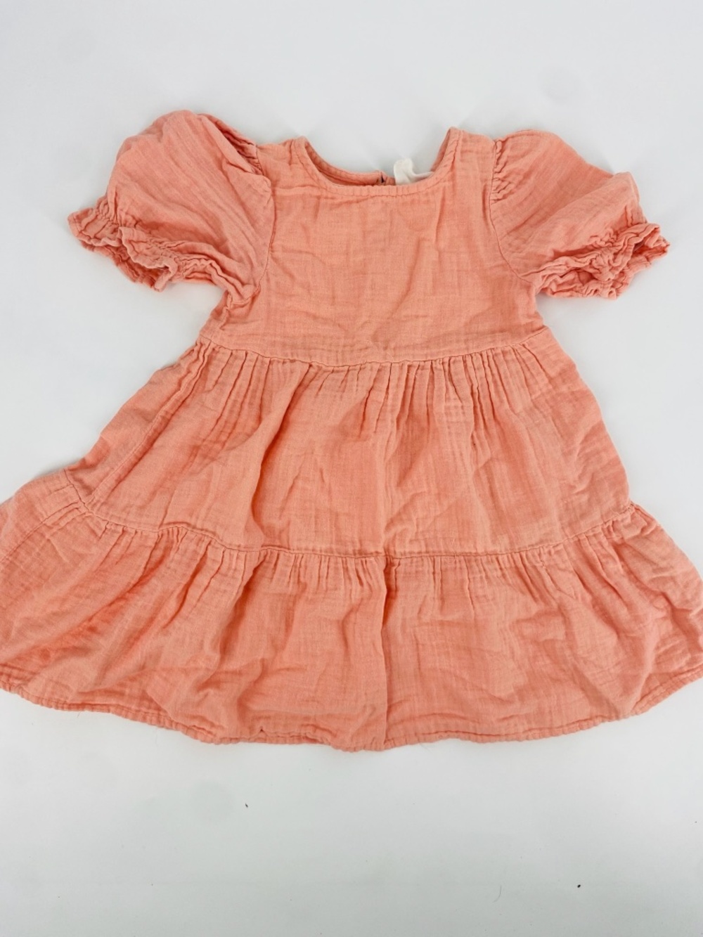 Cotton On Girls Pink/Peach Pleated Dress – Size 3 – 100% Cotton